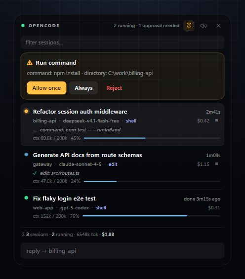 Approval request